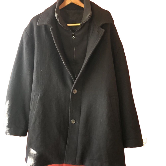 LAUREN RALPH LAUREN Men's Wool Blend Coat 58R Big Man's Coat. Used Warm Coat - Picture 2 of 16